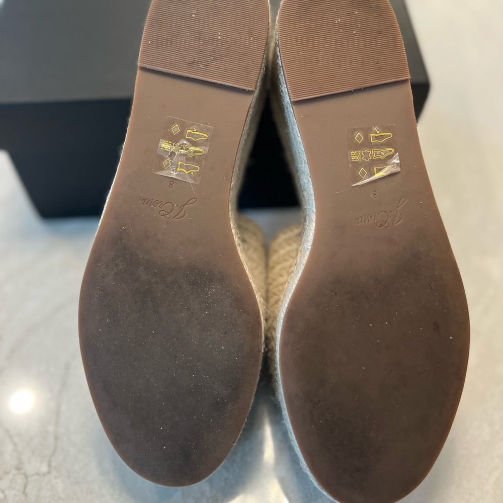 J Crew Natural Platform Slides Sz 8 - image 3